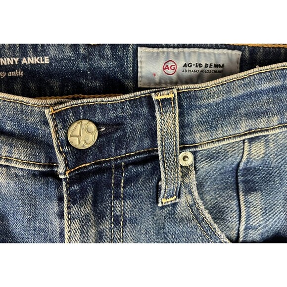 AG Farrah Ankle Skinny Jeans  Women's Size 24  AG-ED Denim  Hi-Rise Step Hem - Picture 6 of 8